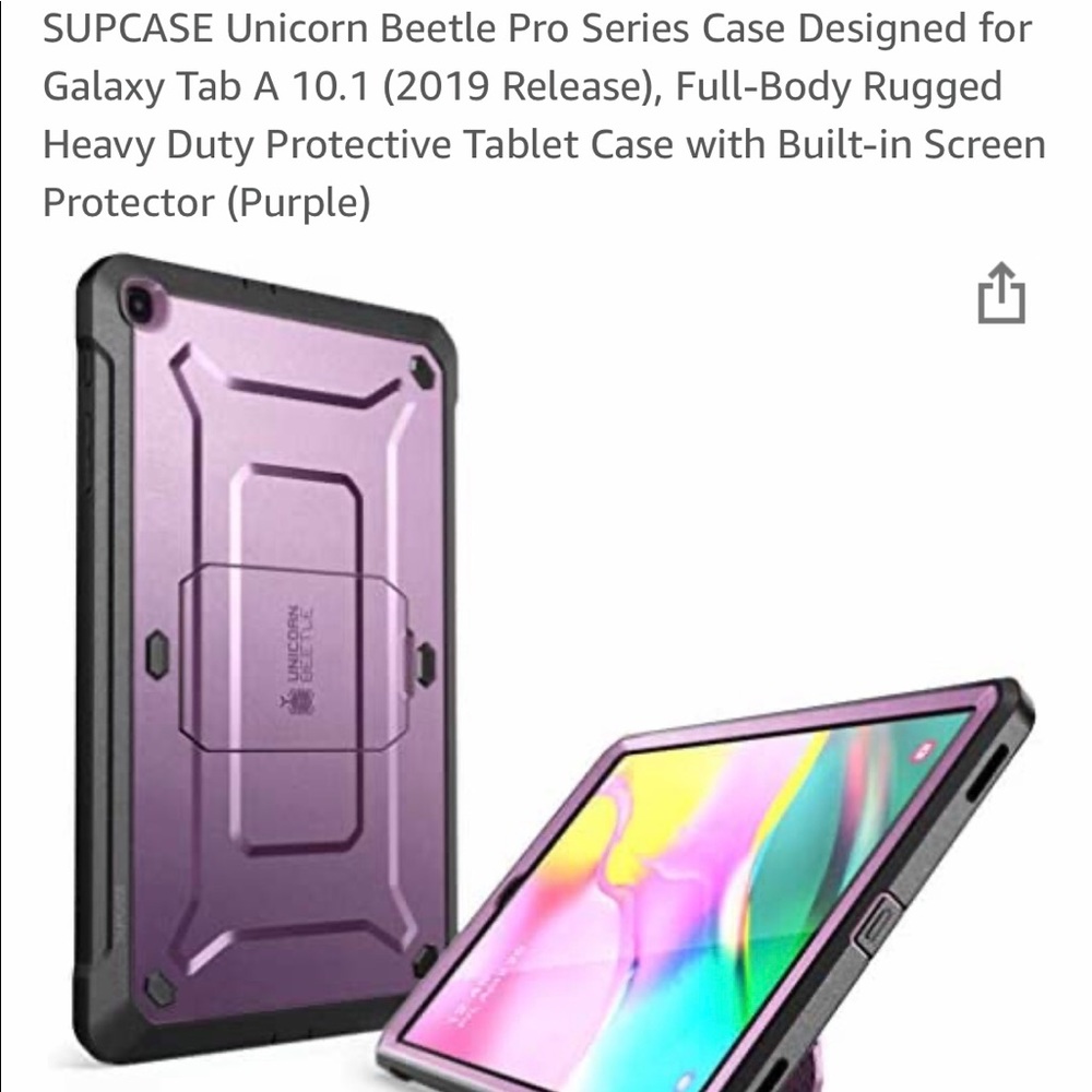 SUPCASE Galaxy Tab A 10.1 Purple Case